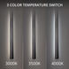 Revels LED 72 inch Black Outdoor Wall Light in 3000K, dweLED