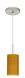 Stilo 1 Light Satin Nickel Pendant Ceiling Light in Oak Glass, Halogen