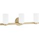 Bedminster 3 Light 24 inch Champagne Gold Vanity Light Wall Light