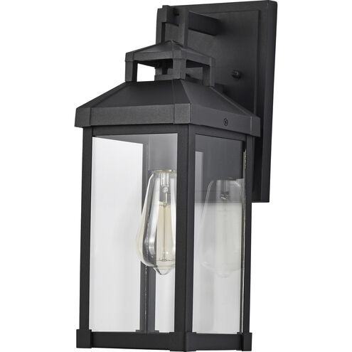 Corning 1 Light 16 inch Matte Black Outdoor Wall Sconce