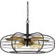 Margo 6 Light 30 inch Dark Bronze Chandelier Ceiling Light, Fan Blade