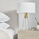 Drew & Jonathan Pender 20.75 inch 9.00 watt Satin Brass Table Lamp Portable Light