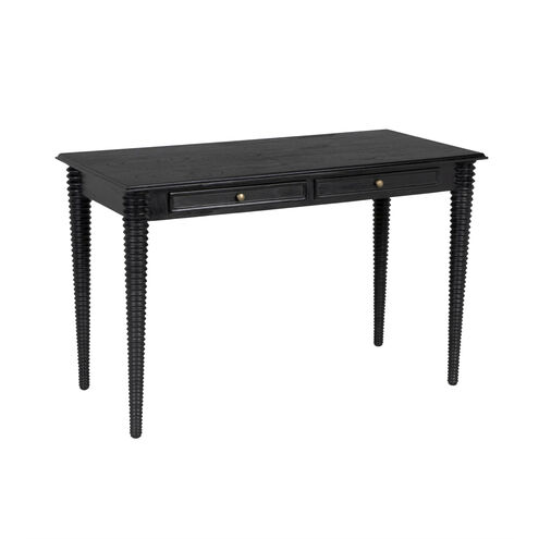 Leonardo 49 X 25 inch Charcoal Black Desk