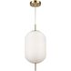 Vita LED 8.6 inch Brass Pendant Ceiling Light