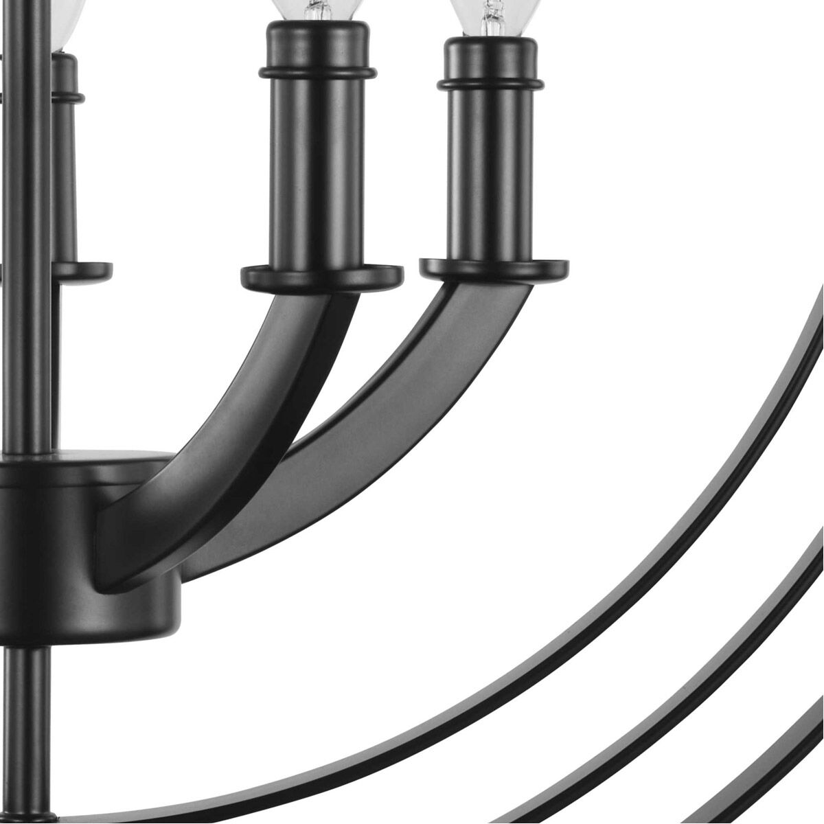 Equinox 5 Light Matte Black Pendant Ceiling Light