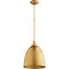 Stary Night 1 Light 11.88 inch Gold Leaf Pendant Ceiling Light