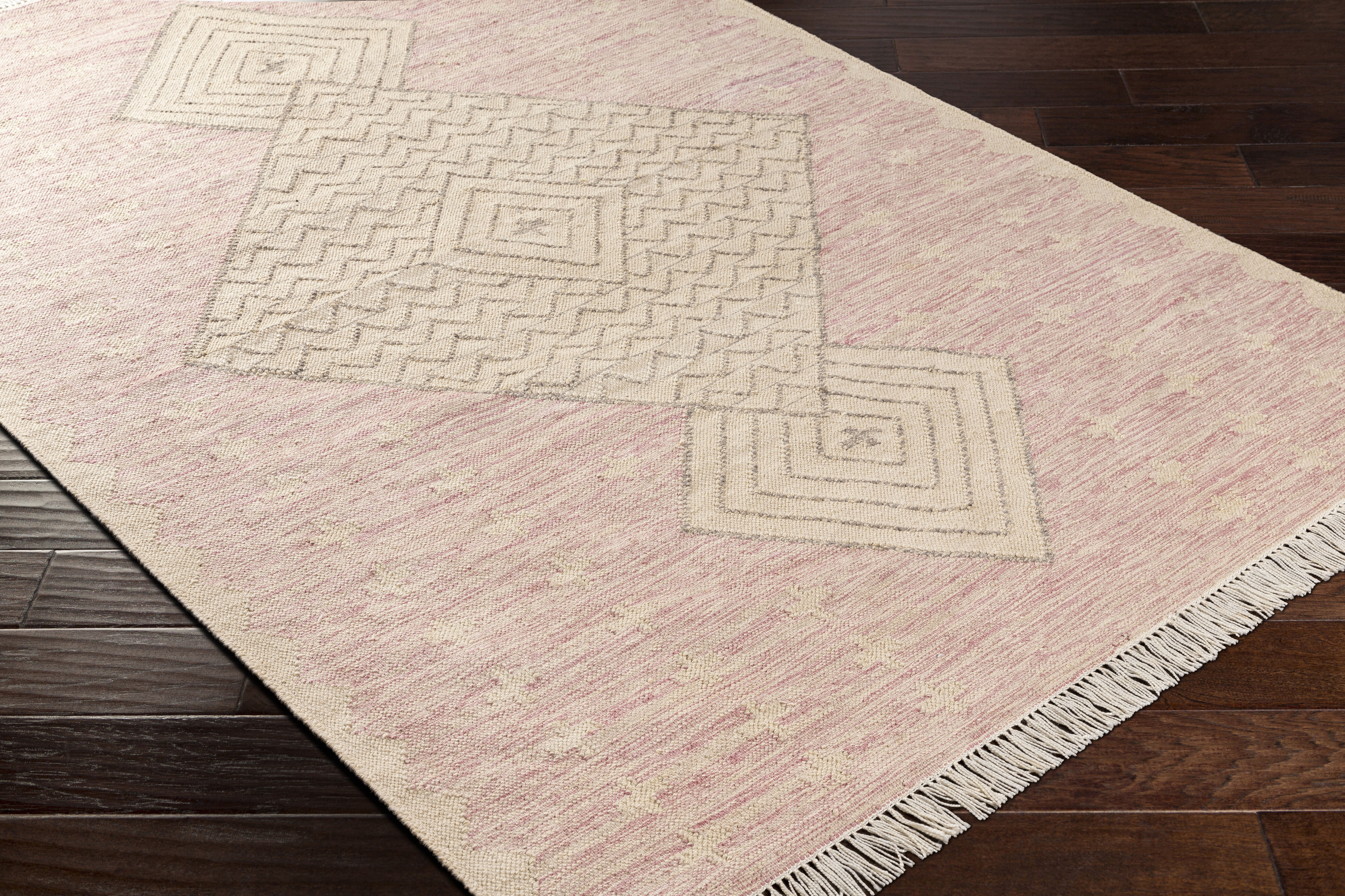 Bursa 120 X 96 inch Dusty Pink Rug, Rectangle