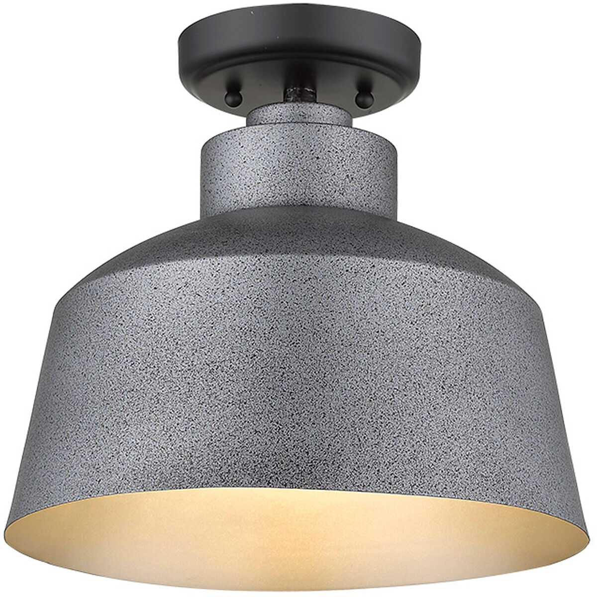 Barnes 1 Light 12 inch Gray Exterior Convertible Pendant