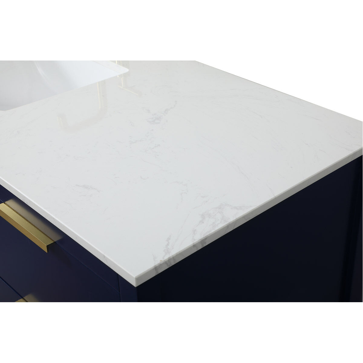 Larkin 60 X 22 X 34 inch Blue Vanity Sink Set in 1