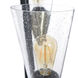 Mercer 70.25 inch 40 watt Pesch Gold and Black and Clear Floor Lamp Portable Light