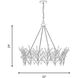 Orianna 8 Light 32 inch Noble Brass Chandelier Ceiling Light