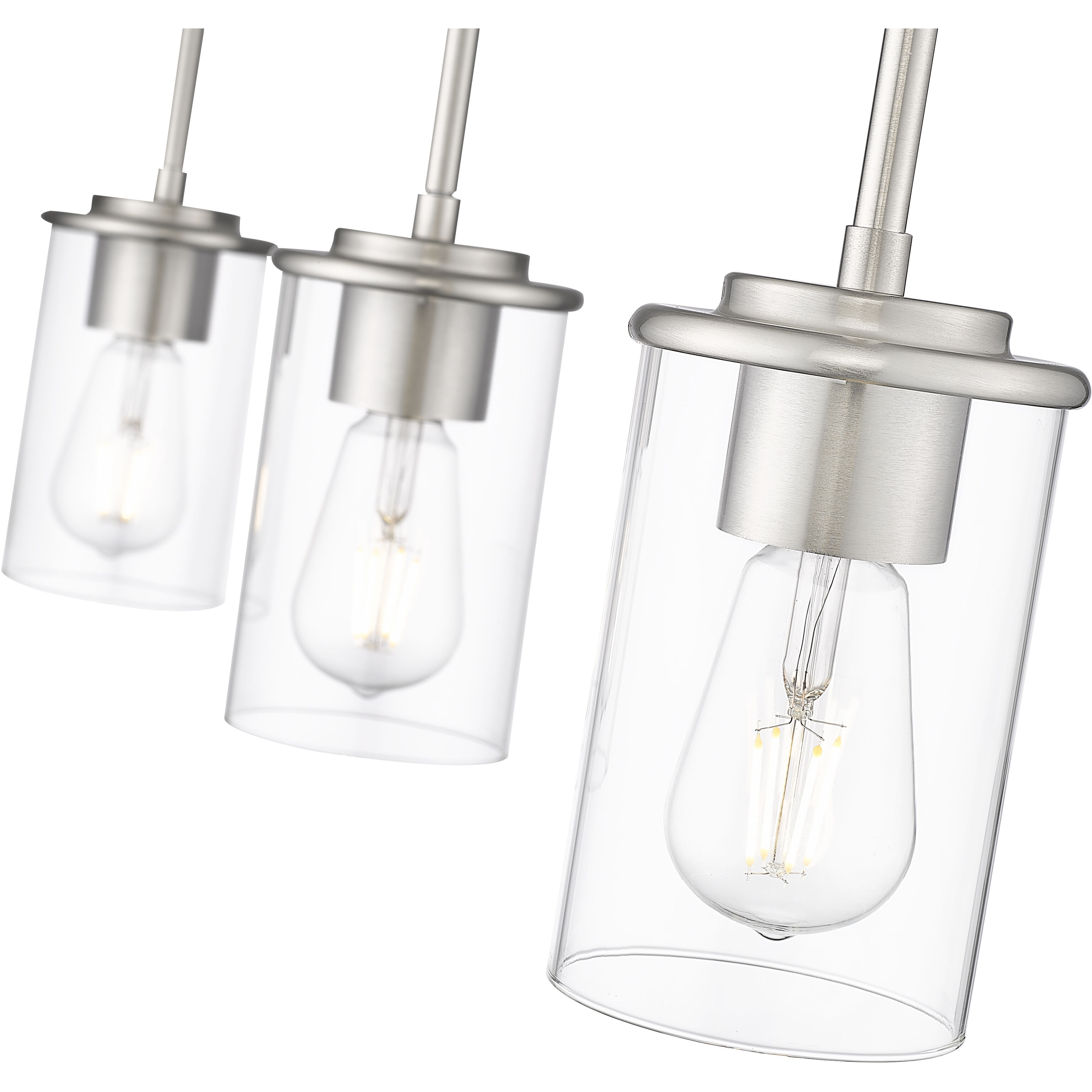 Thayer 3 Light 4.75 inch Brushed Nickel Pendant Ceiling Light