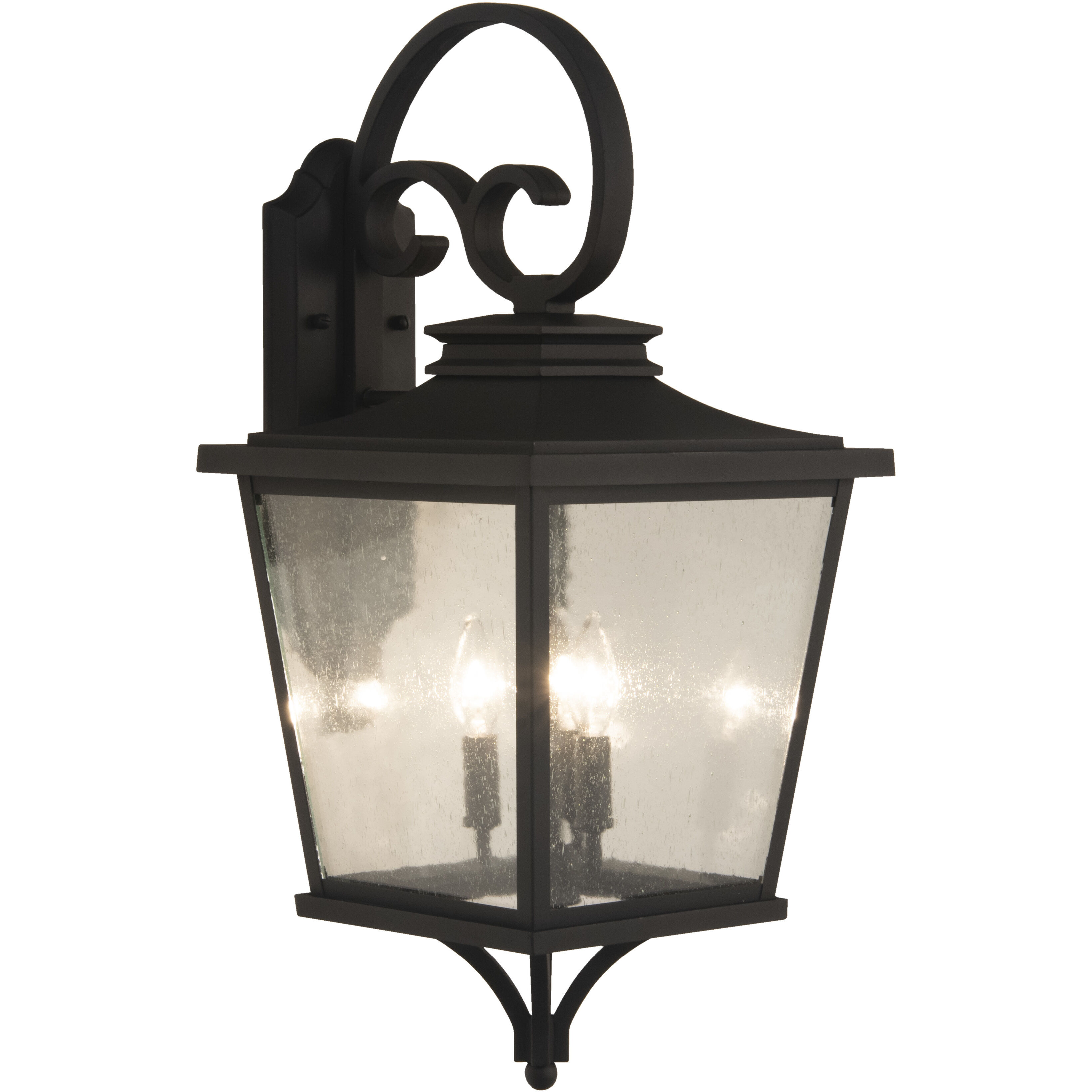 Tillman 3 Light 27 inch Textured Black Outdoor Wall Mount in Textured Matte Black