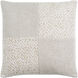 Katherine 18 X 18 inch Light Silver/Warm Grey/White Accent Pillow