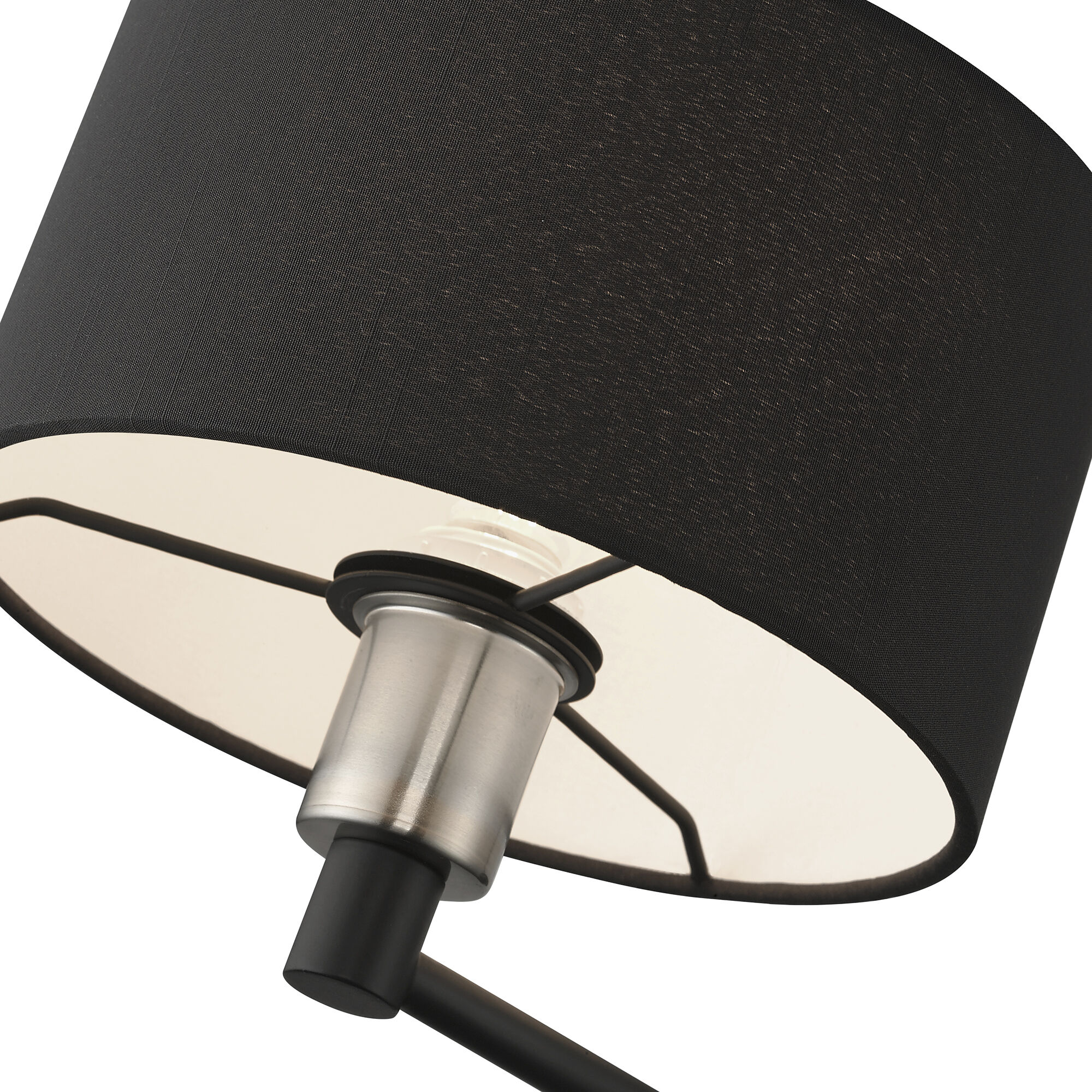 Bainbridge 14.75 inch 60.00 watt Black with Brushed Nickel Accents Swing Arm Wall Lamp Wall Light