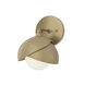 Brooklyn 1 Light 7.2 inch Soft Gold and Soft Gold Bath Sconce Wall Light