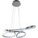 Canada LED 23.6 inch Chrome Chandelier Ceiling Light
