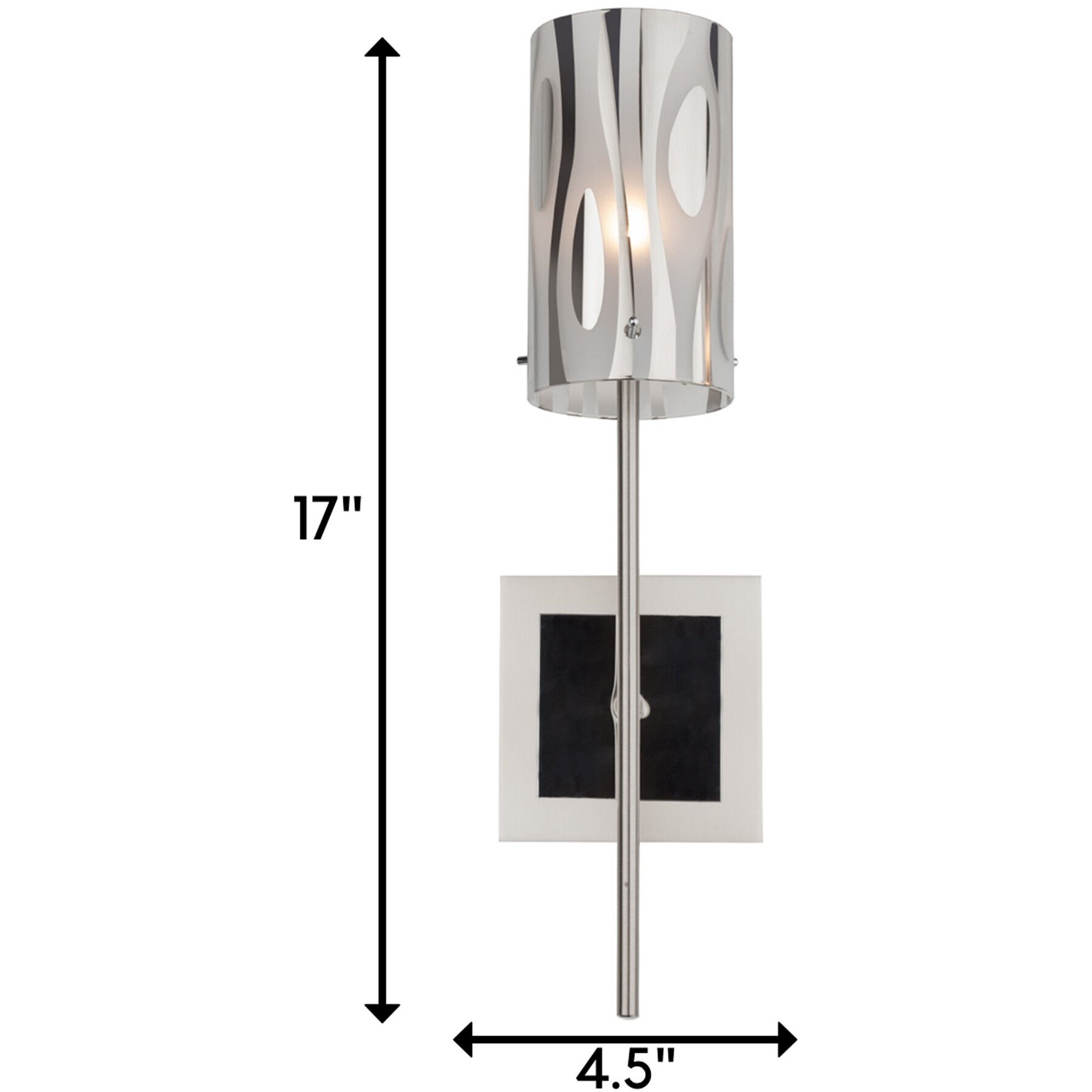 Chroman Empire 1 Light 4.5 inch Chrome ADA Wall Sconce Wall Light