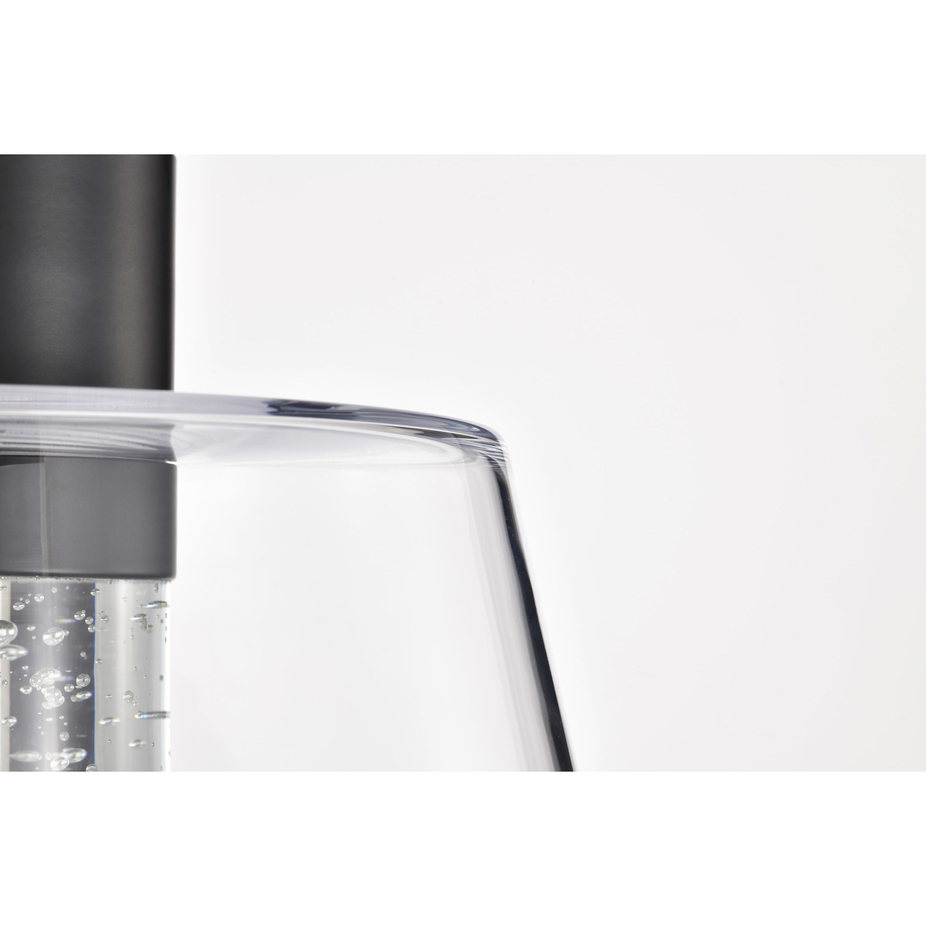 Aura LED 12 inch Matte Black Pendant Ceiling Light