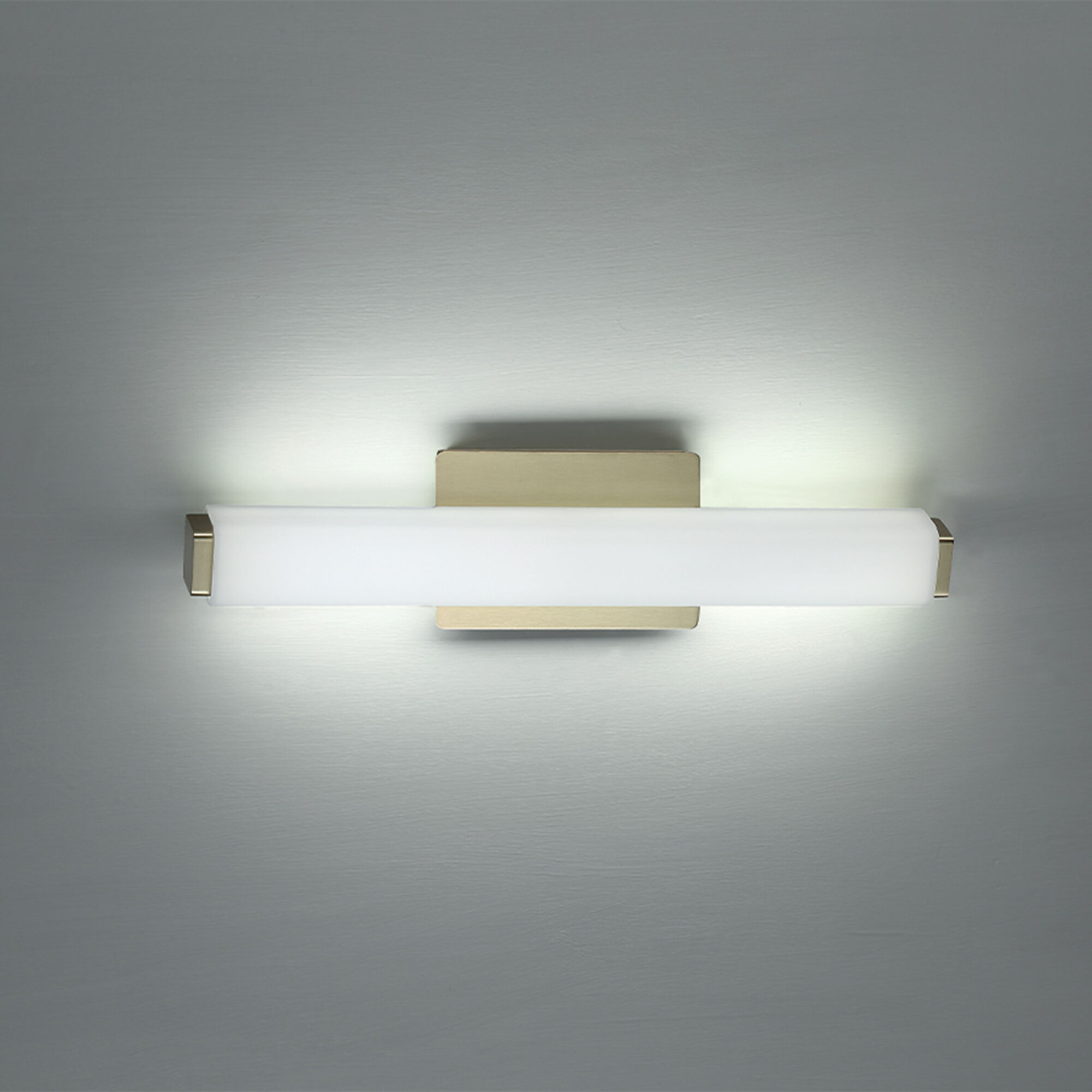 Vogue LED 20 inch Brushed Brass Bath Vanity & Wall Light in 3000K, 20in.