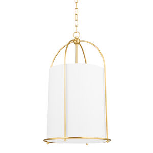 Orlando 1 Light 17 inch Aged Brass Pendant Lantern Ceiling Light, Medium