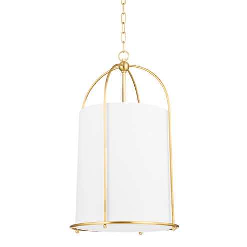 Orlando 1 Light 16.5 inch Aged Brass Hanging Lantern Ceiling Light, Medium
