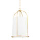 Orlando 1 Light 16.5 inch Aged Brass Hanging Lantern Ceiling Light, Medium