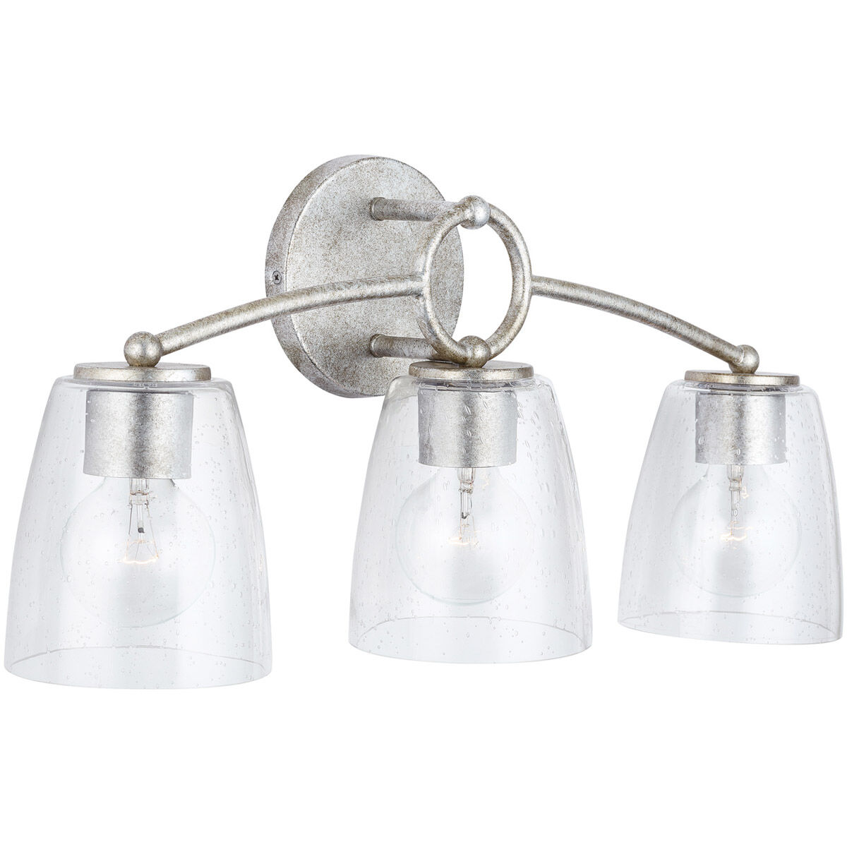 Oran 3 Light 24 inch Antique Silver Vanity Light Wall Light