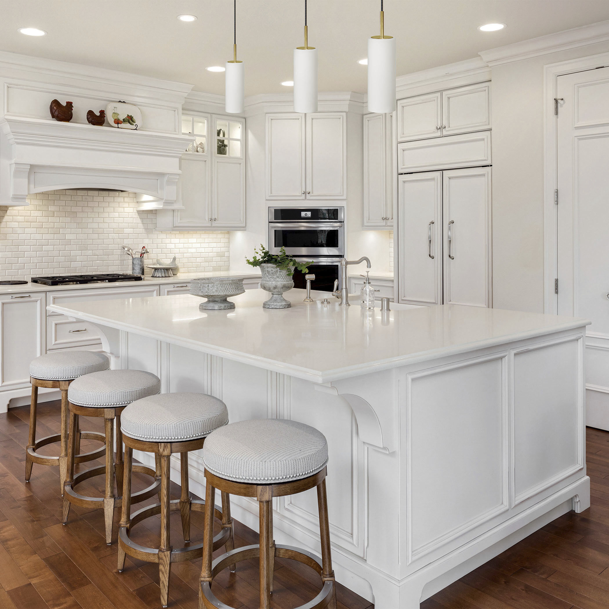 Paza 1 Light 4 inch Aged Brass with White Pendant Ceiling Light