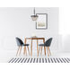 Nordic 4 Light 16 inch Black Pendant Ceiling Light