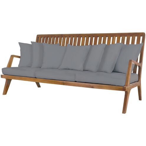Teak 26 X 20 inch Gray Outdoor Cushion, Sofa Cushion