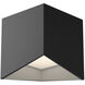 Cubix LED 5.63 inch Black and White Flush Mount Ceiling Light