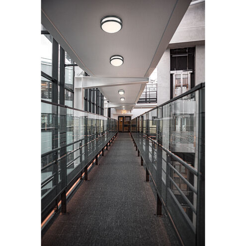 Solero III 1 Light 14 inch Matte Black Flush Mount Ceiling Light