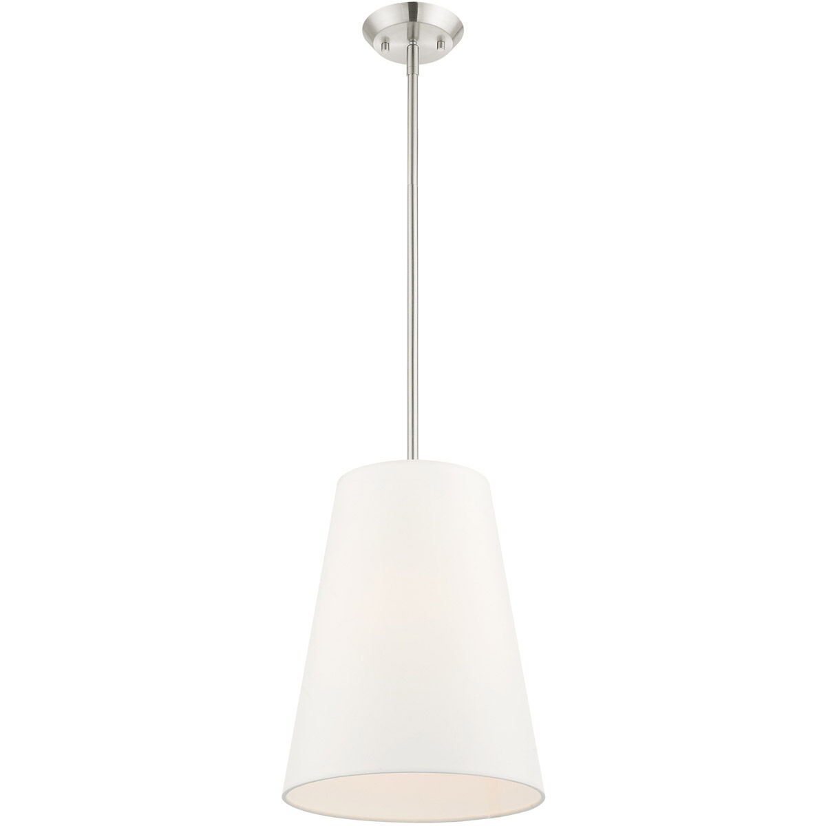 Prato 1 Light 11 inch Brushed Nickel Pendant Ceiling Light