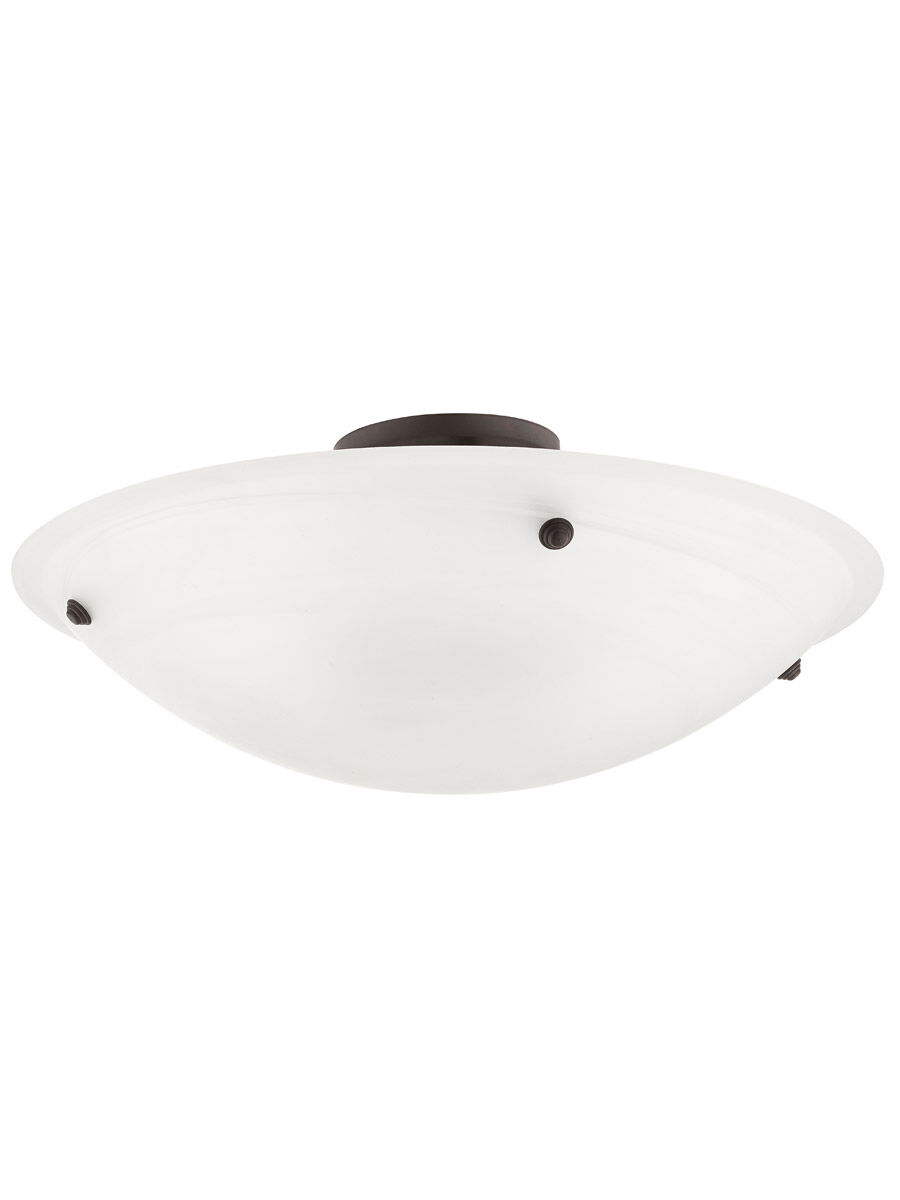 Oasis 4 Light 24 inch Bronze Semi-Flush Mount Ceiling Light