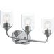 Ilia 3 Light 22 inch Polished Chrome Bath Vanity Wall Light