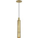 Mick De Giulio Sottile LED Natural Brass Pendant Ceiling Light, Integrated LED