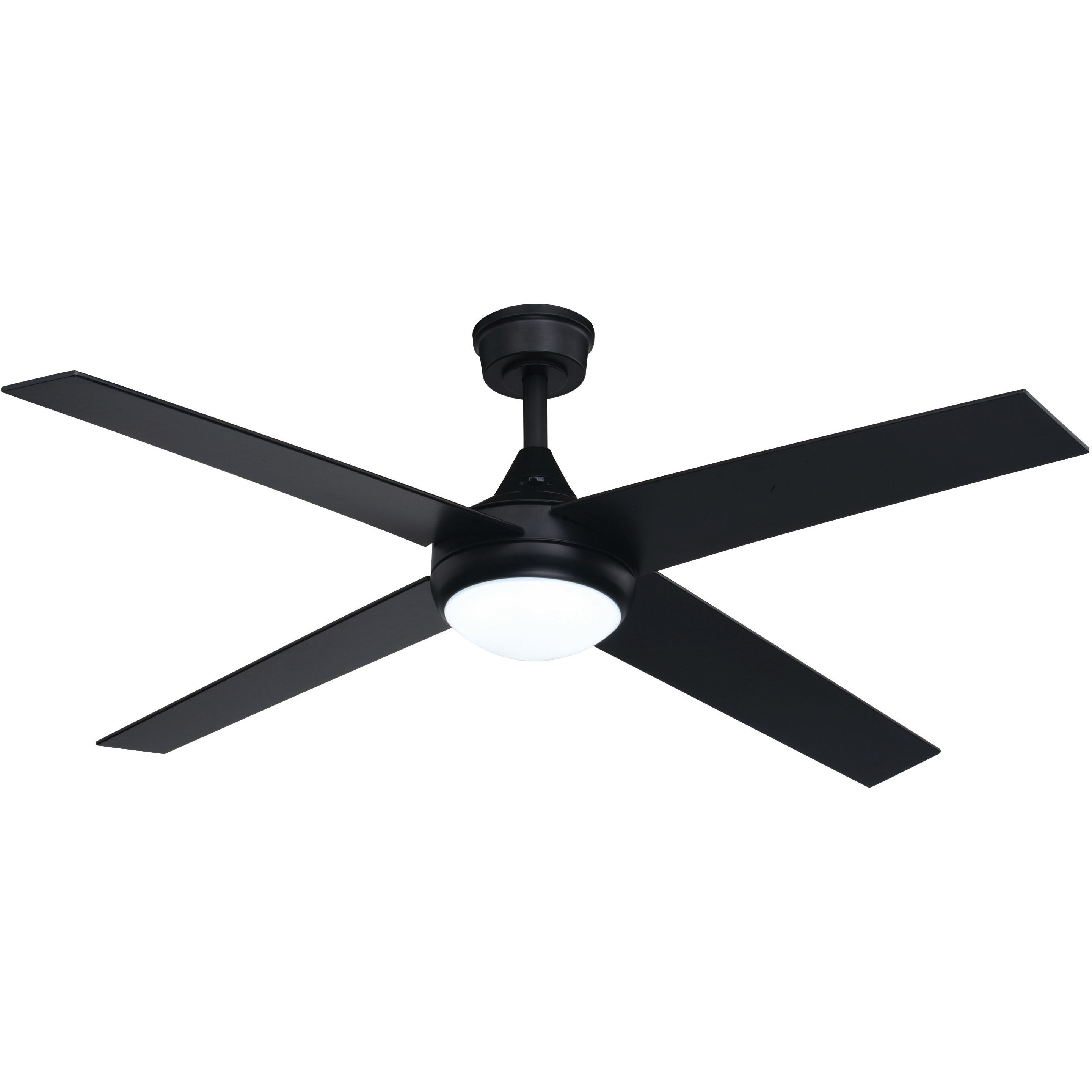 Hamlin 22.83 inch Black with Black-Brown Hickory Blades Ceiling Fan