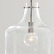 Elijah 1 Light 12 inch Brushed Nickel Pendant Ceiling Light