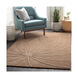 Mystique 132 X 96 inch Dark Brown Handmade Rug, Rectangle