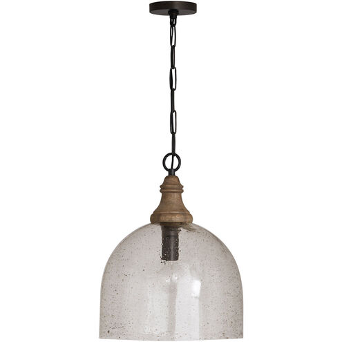 Chandler 1 Light 15 inch Grey Wash and Dark Pewter Pendant Ceiling Light