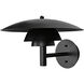 Caprese 1 Light 10 inch Matte Black Sconce Wall Light