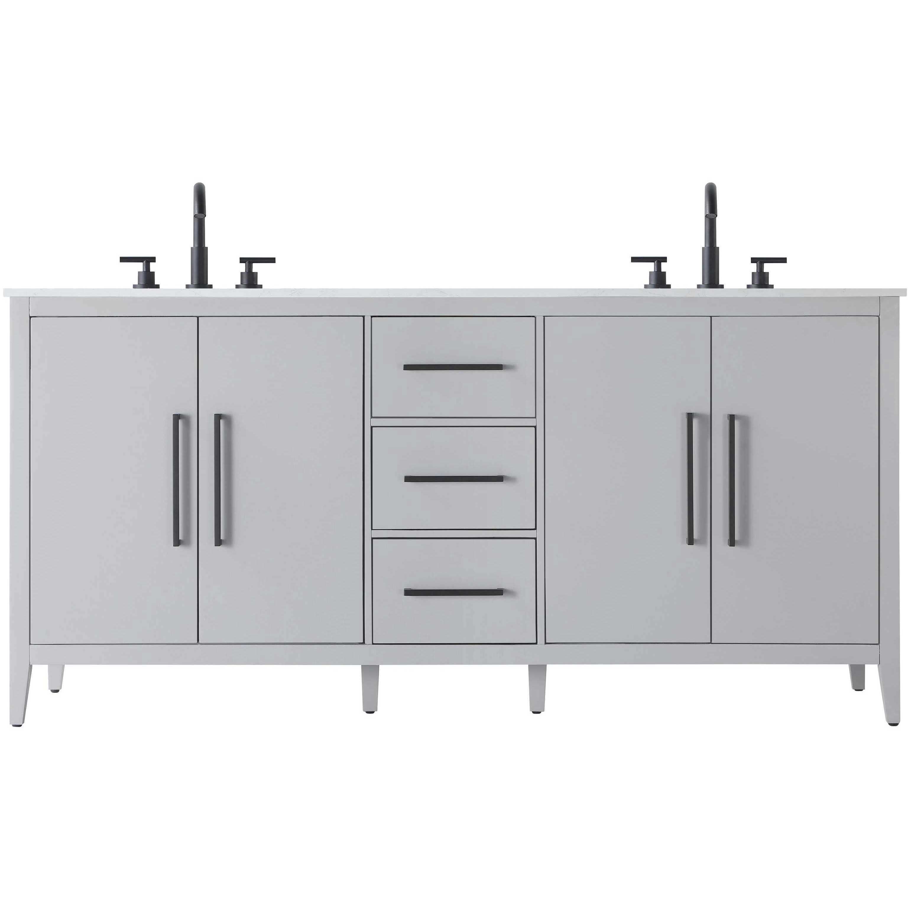 Millie 72 X 35 inch Grey Bathroom Vanity Cabinet