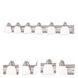 Springfield 6 Light 48 inch Brushed Nickel Bath Vanity Wall Light