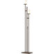 Rook 65.8 inch 100 watt Bronze Twin Floor Lamp Portable Light