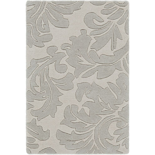 Magna 48 X 48 inch Medium Gray/Cream Rugs, Wool