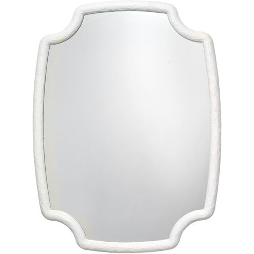 Selene 48 X 36 inch Textured White Resin Wall Mirror