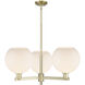 Arcadia Athens 3 Light 32 inch Antique Brass Chandelier Ceiling Light