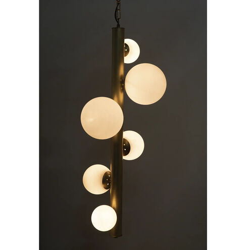 Orellana 6 Light 19.5 inch Antique Brass Chandelier Ceiling Light