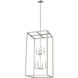 Moffet Street 8 Light 23.5 inch Brushed Nickel Foyer Pendant Ceiling Light, Extra Large